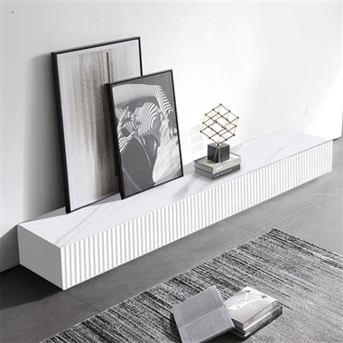 TV-meubel met verticale patroonverf