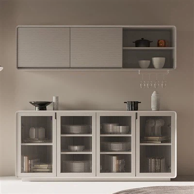 Decoratief glazen dressoir